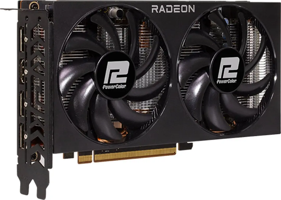 PowerColor Fighter RX7600 8G-F Videokaart - 8GB GDDR6 - Zwart