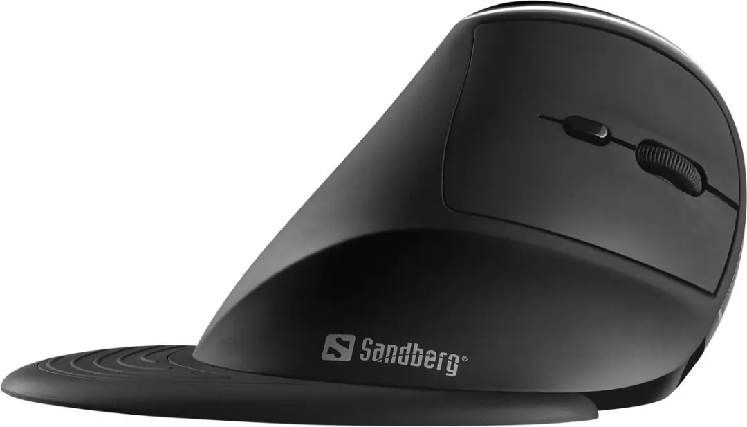 Sandberg Pro 630-13 Verticale Muismuis - Draadloos - 1600 DPI - Zwart