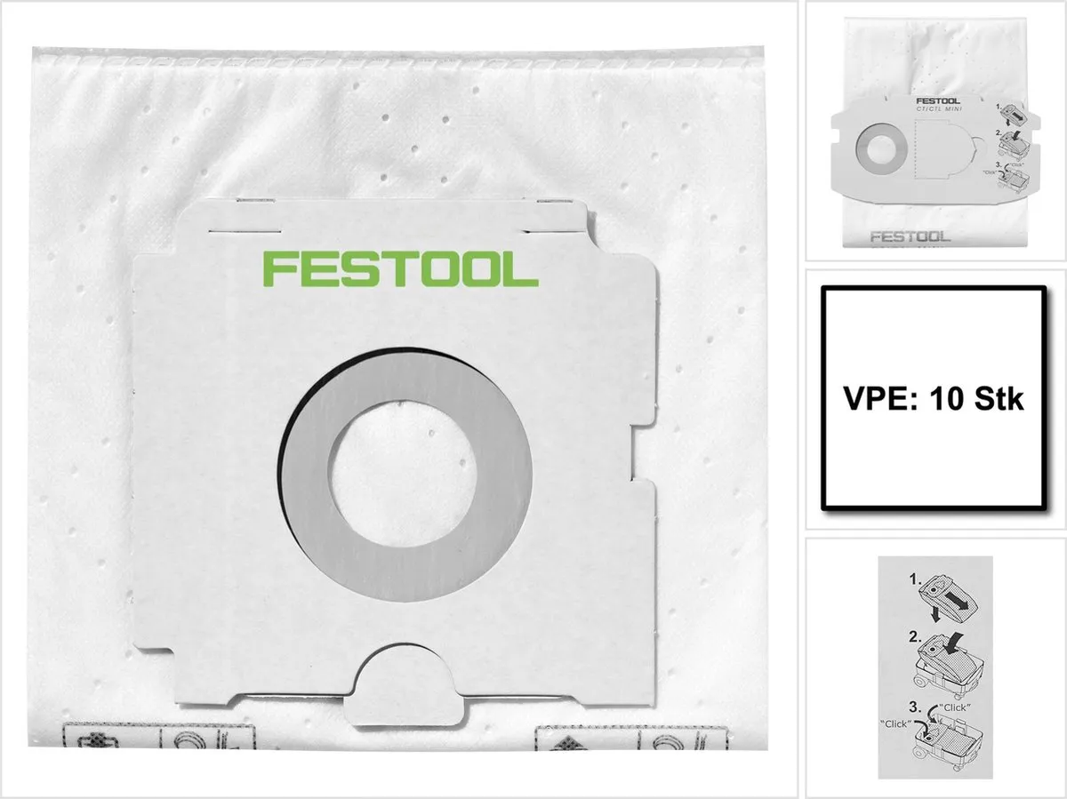 Festool SELFCLEAN Filterzak SC FIS-CT 36/10 - 10 Stuks - afbeelding 2 van 5