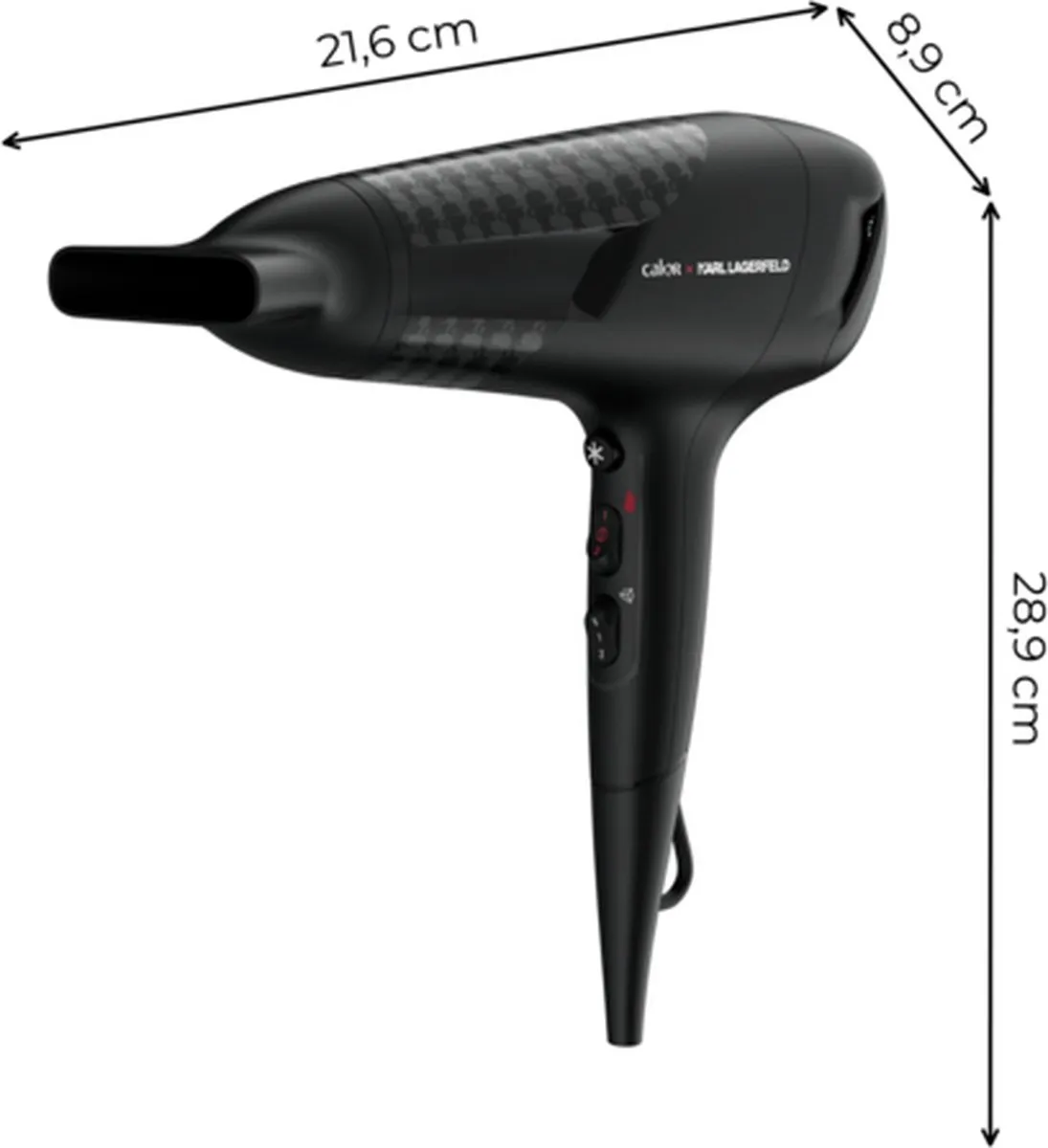 Rowenta X KARL LAGERFELD CV581L Haardroger 2300W