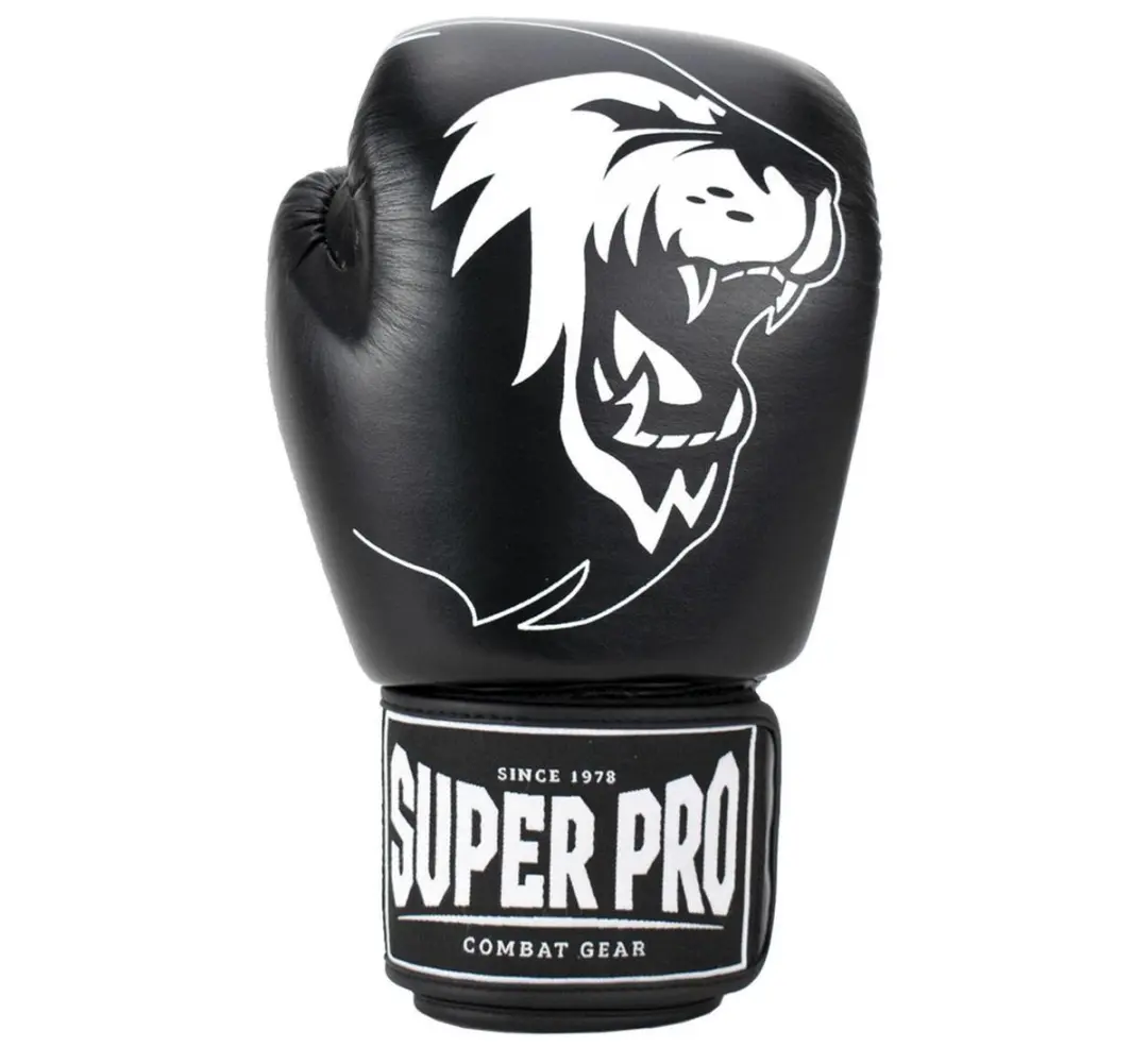 Super Pro Combat Gear Warrior Bokshandschoenen 16oz - Zwart/Wit
