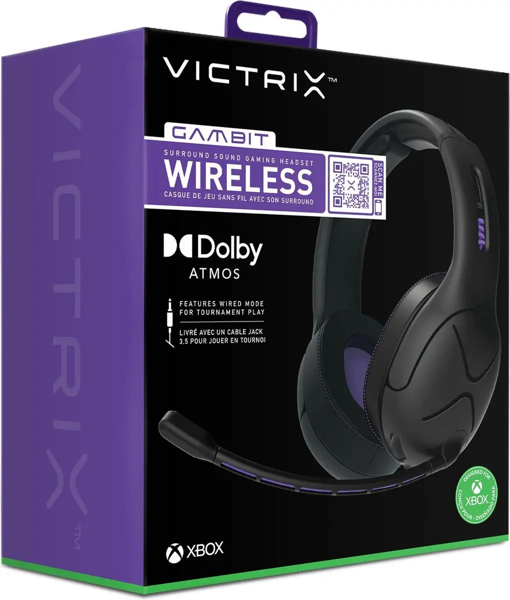 PDP Gaming Victrix Gambit Draadloze Headset - Zwart