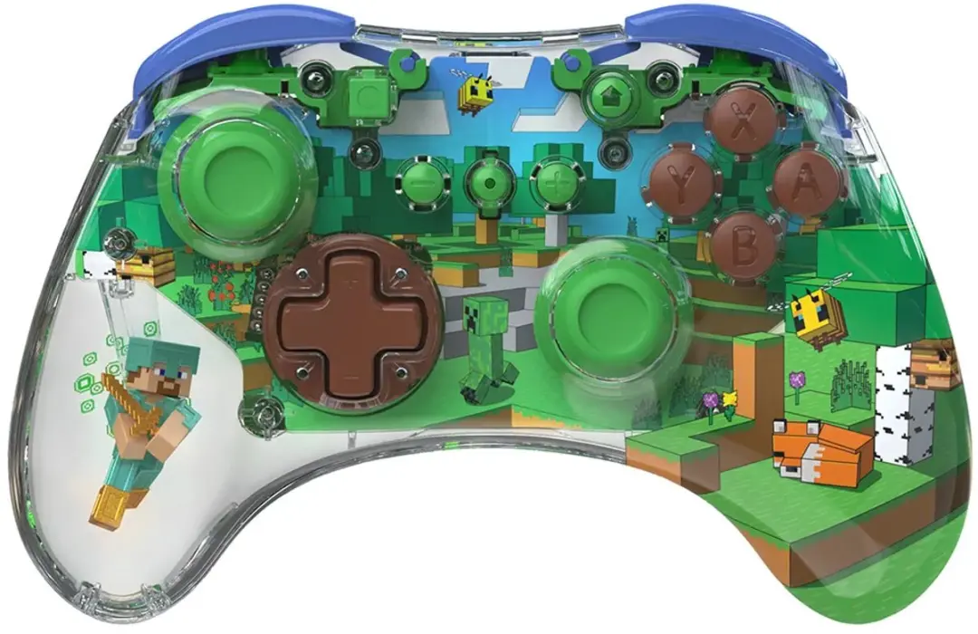PDP REALMz Draadloze Controller Minecraft Forest - 19 Knoppen - 500-234-STV