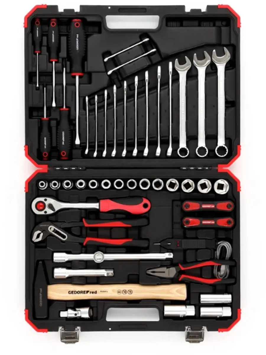 Gedore Red R69003061 Gereedschapskoffer 61-delig - Zilver - afbeelding 6 van 6
