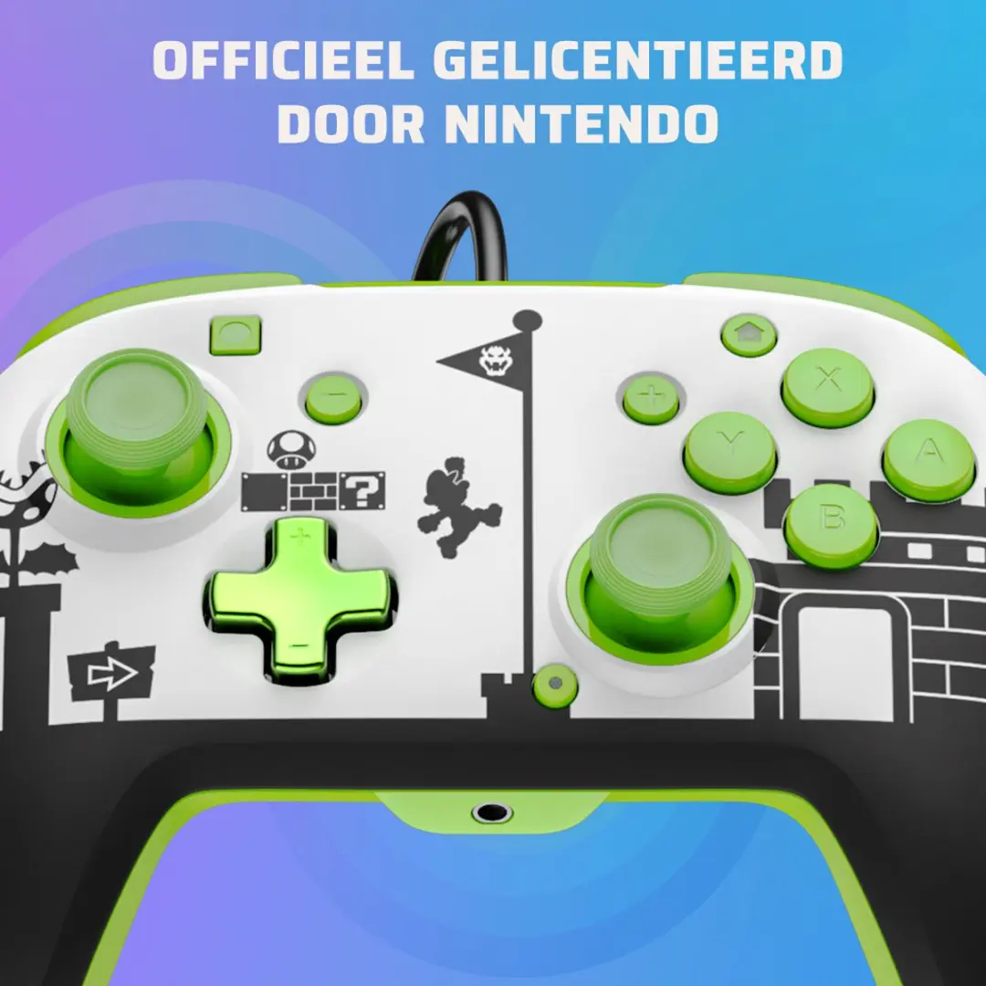 PDP Rematch Glow Gaming Controller 500-134-RETRO - Nintendo Switch - 21 Knoppen