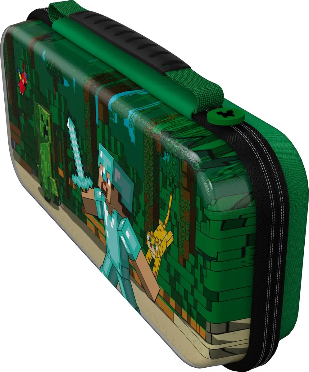 PDP REALMz Travel Case Minecraft Forest Battle Glow in the Dark - Nintendo Switch - 500-245-FSBT