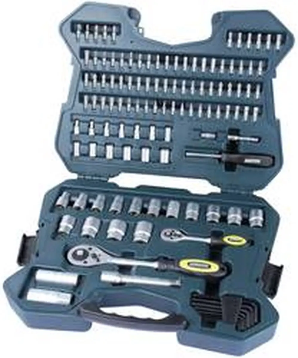 Brüder Mannesmann Inbussleutelset 115-delig 1/4"-1/2" - Groen - afbeelding 6 van 6