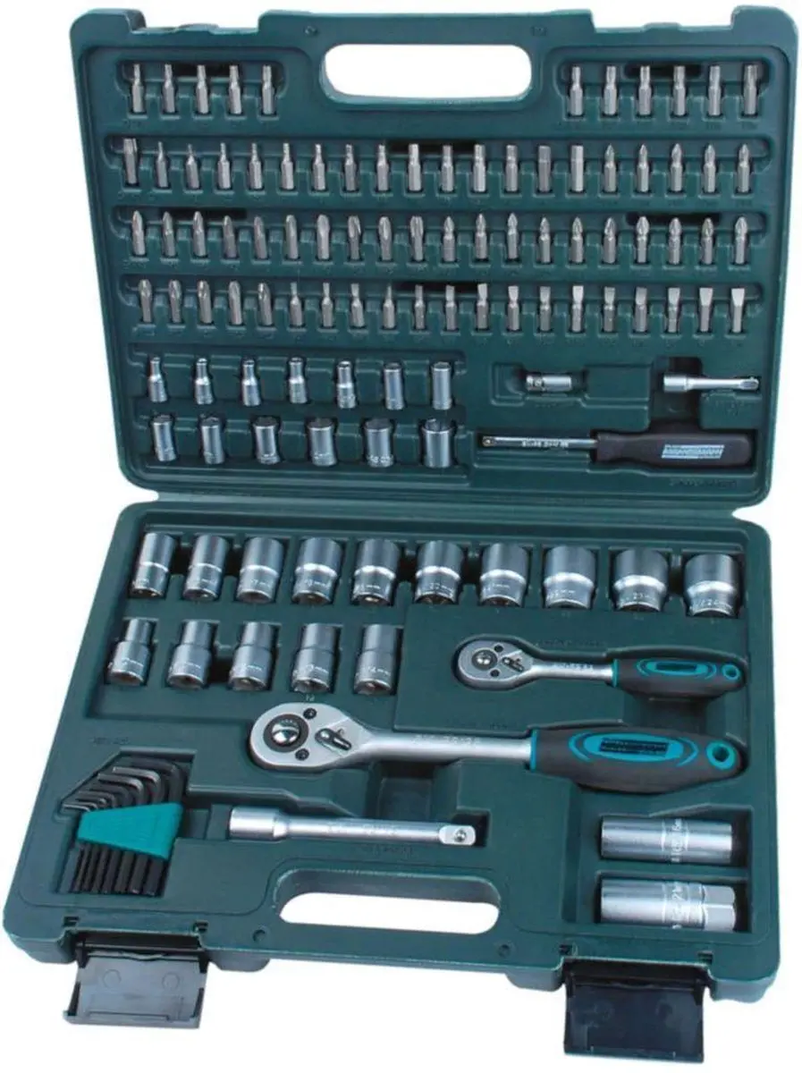 Brüder Mannesmann Inbussleutelset 115-delig 1/4"-1/2" - Groen