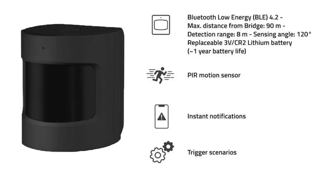 Hombli Slimme Contactsensor 8719323919150 - Zwart