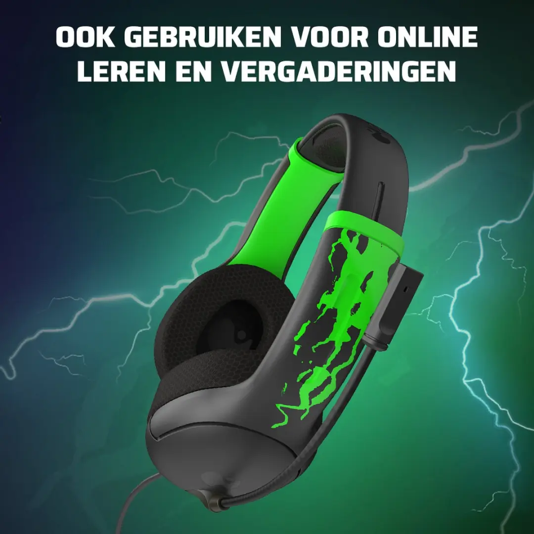 PDP Airlite Gaming Headset Xbox Series X|S - Jolt Green - 40mm