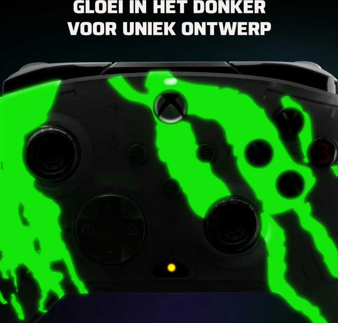 PDP Rematch Glow Gaming Controller Xbox Series X|S - Jolt Green - 049-023-JGR