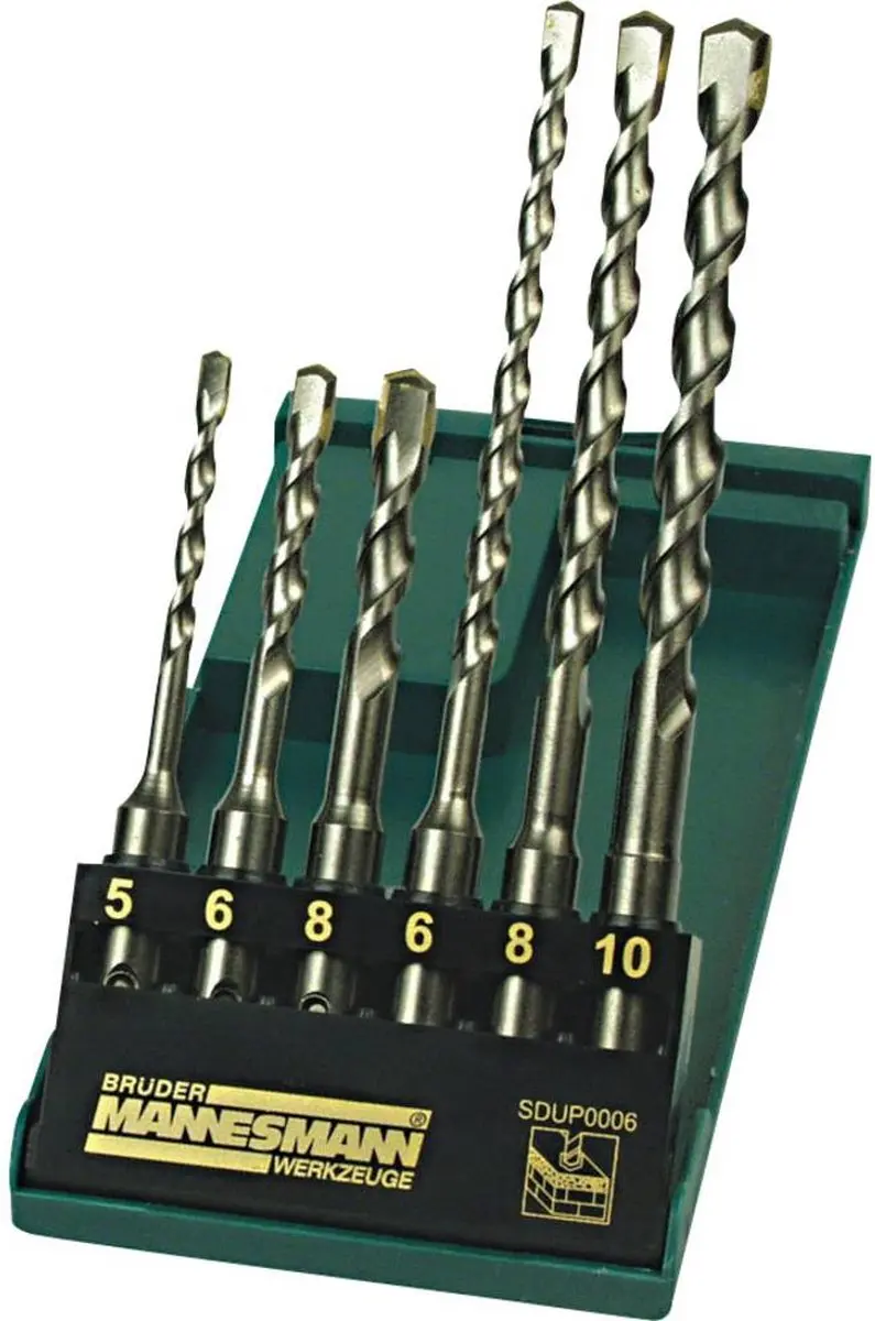 Brüder Mannesmann SDS-Plus Steenborenset 6-delig - 110/160mm