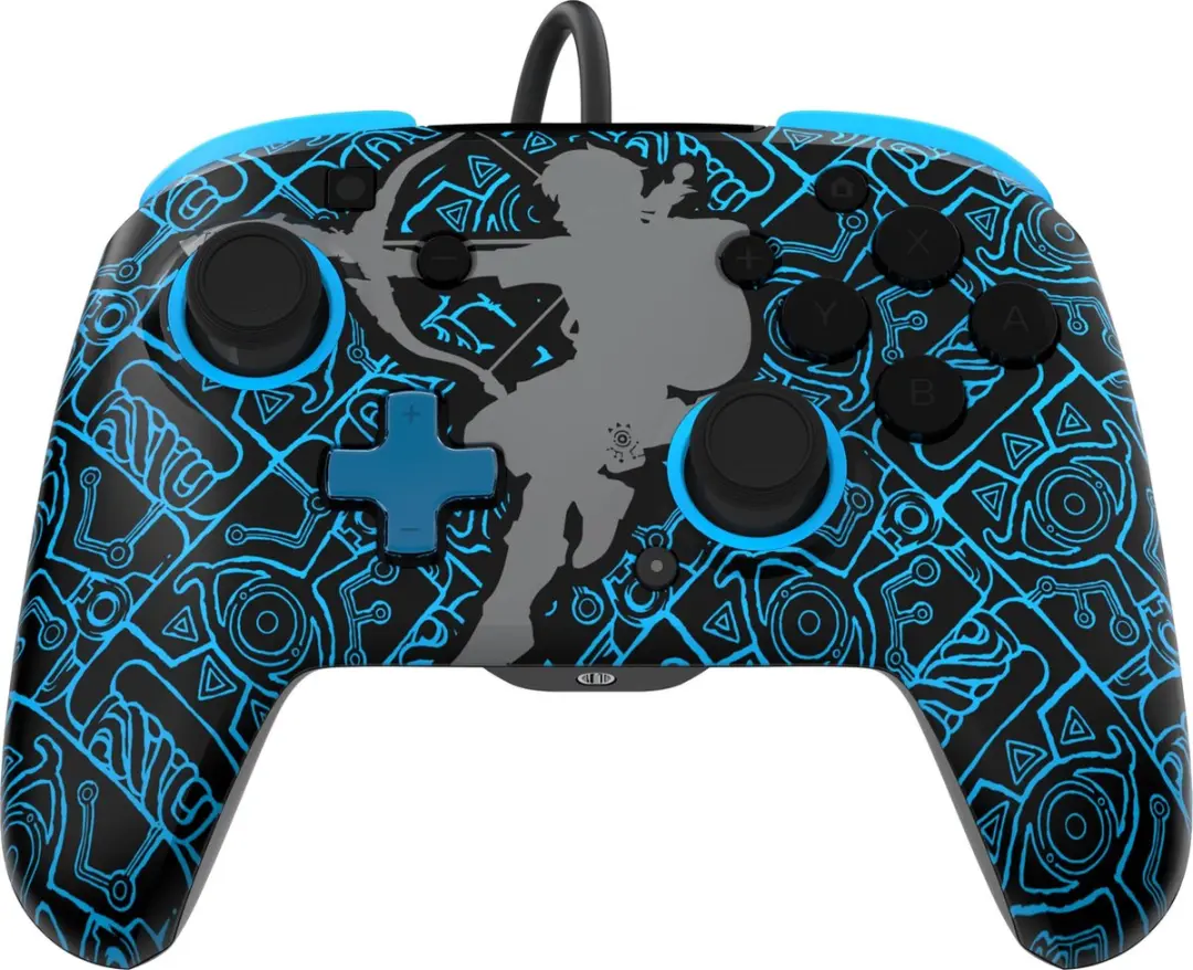 PDP Rematch Glow Gaming Controller 500-134-SKSG - Zelda Sheikah Shoot