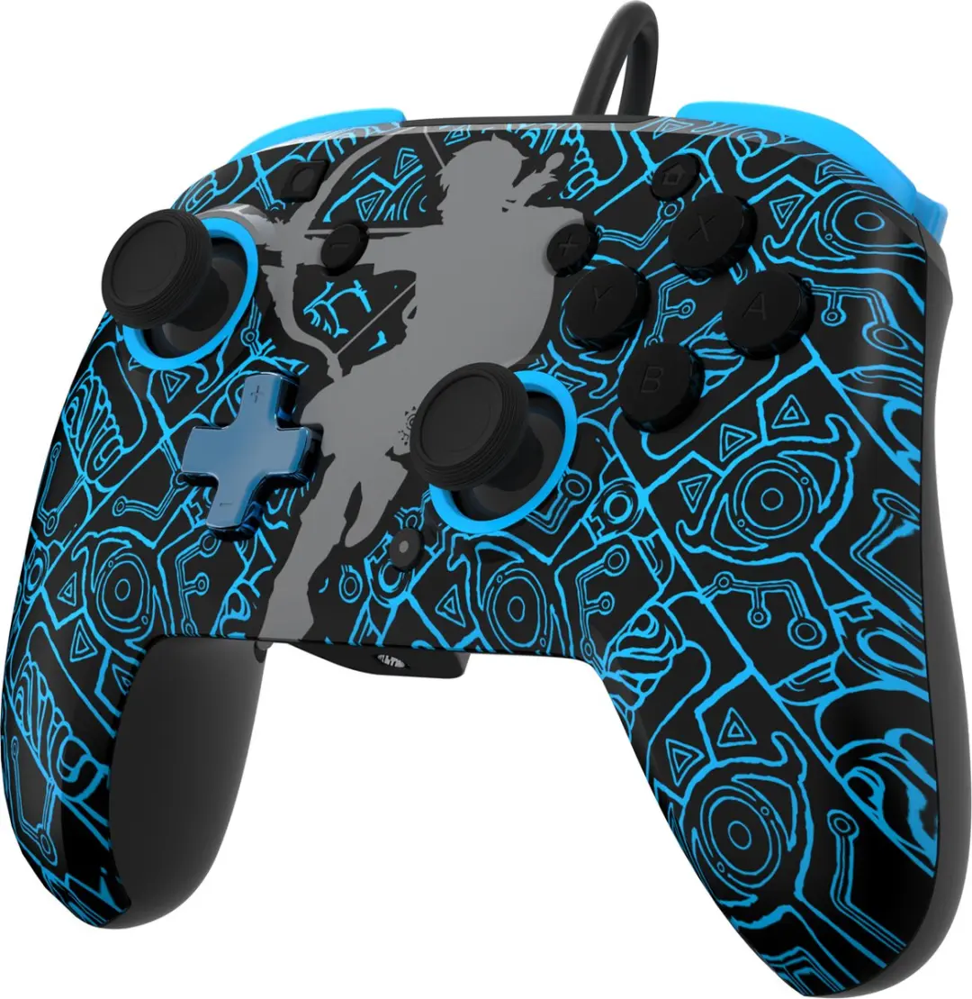 PDP Rematch Glow Gaming Controller 500-134-SKSG - Zelda Sheikah Shoot