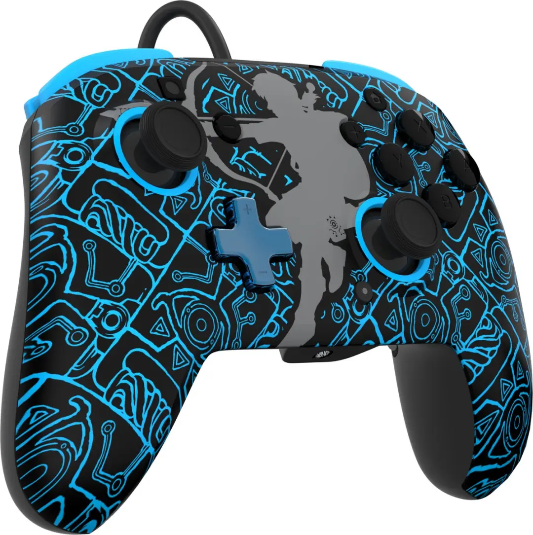 PDP Rematch Glow Gaming Controller 500-134-SKSG - Zelda Sheikah Shoot