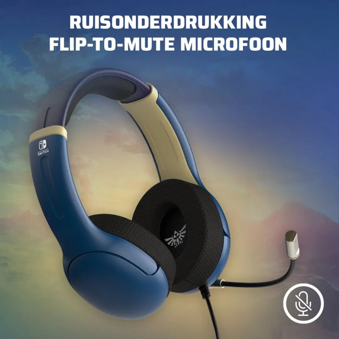 PDP Airlite 500-162-HLBL Gaming Headset - Zelda Hyrule Brave Blue