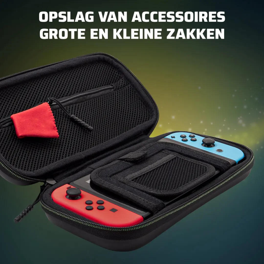 PDP Switch Travel Case Plus 500-224-1UP - Glow in the Dark - Nintendo Switch