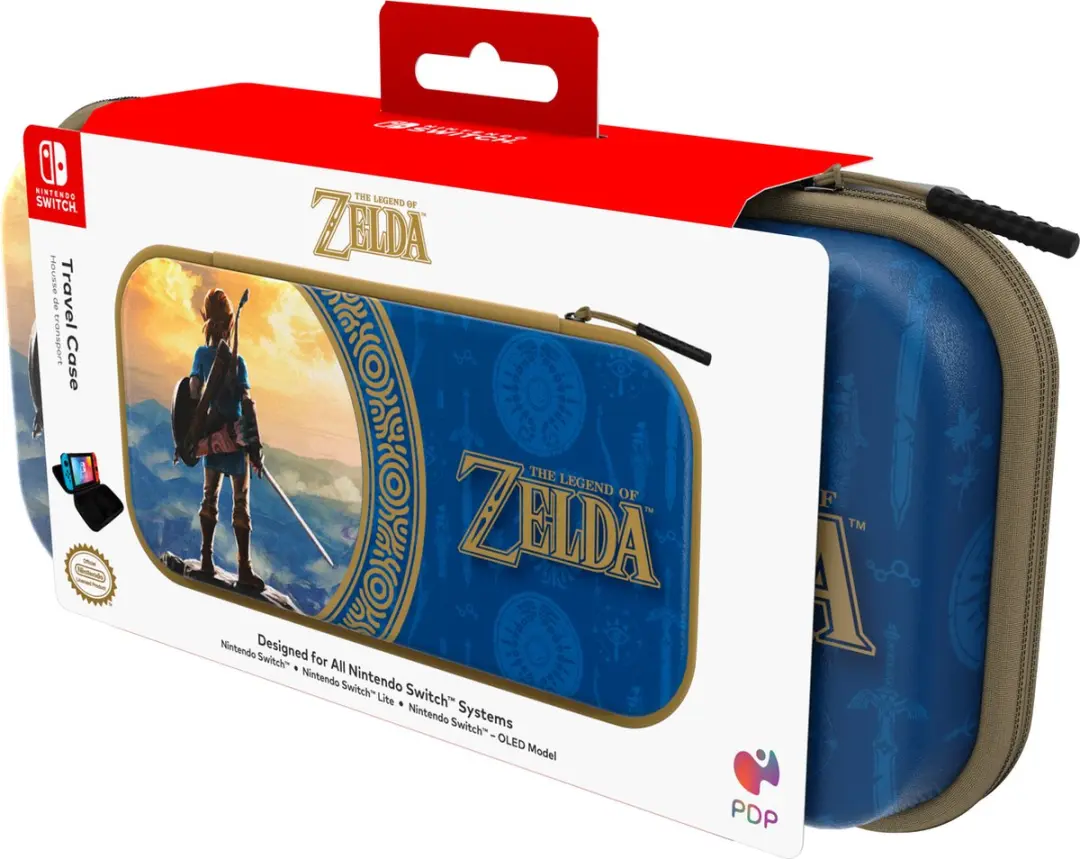 PDP Travel Case Zelda Hyrule Blauw 500-218-HLBL - Nintendo Switch