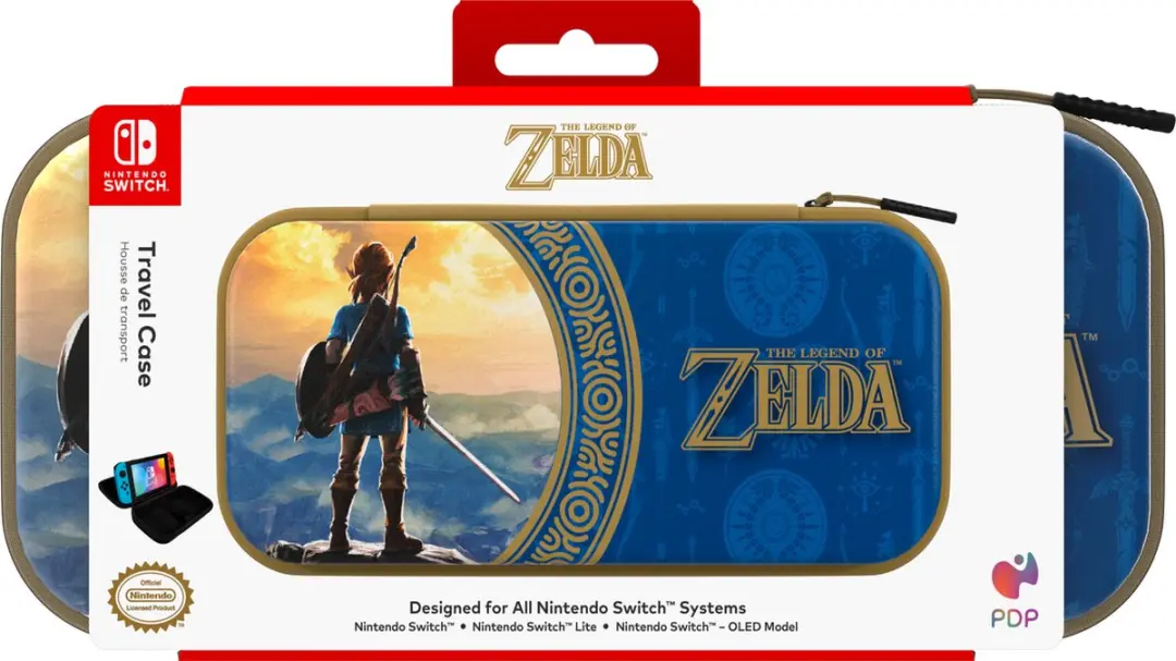 PDP Travel Case Zelda Hyrule Blauw 500-218-HLBL - Nintendo Switch