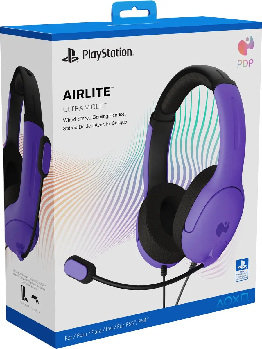 PDP Airlite 052-011-ULVI Gaming Headset - Paars - afbeelding 6 van 6