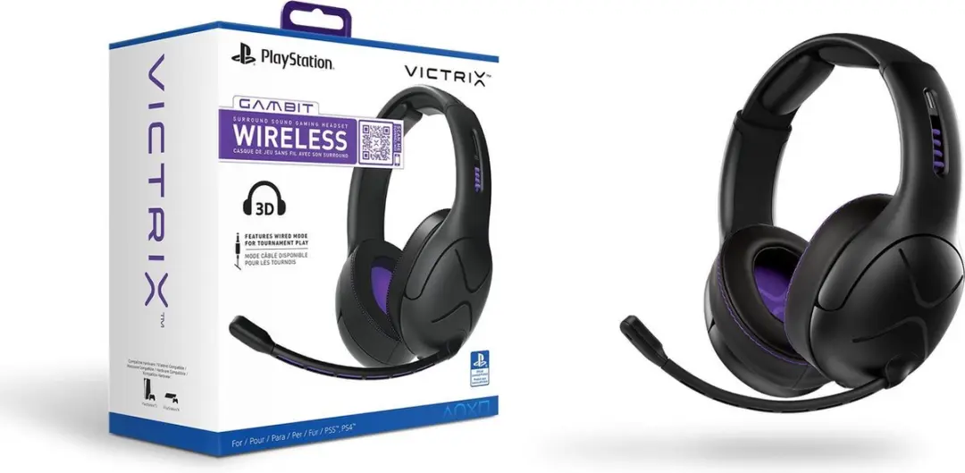 PDP Victrix Gambit Draadloze Headset - Zwart - 052-003-EU - afbeelding 6 van 6