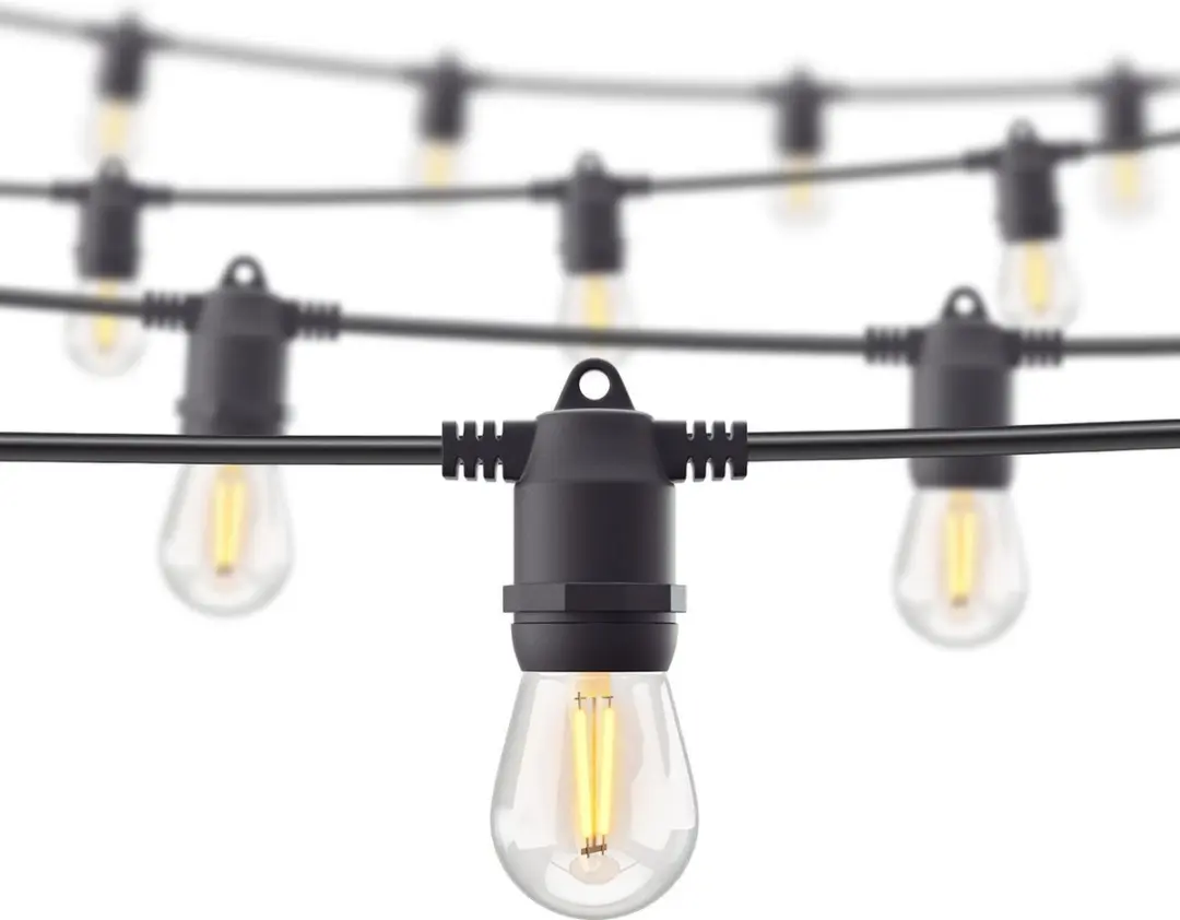 Hombli Lichtsnoer Buiten 5m - 10 Lichtpunten - IP65 - Zwart