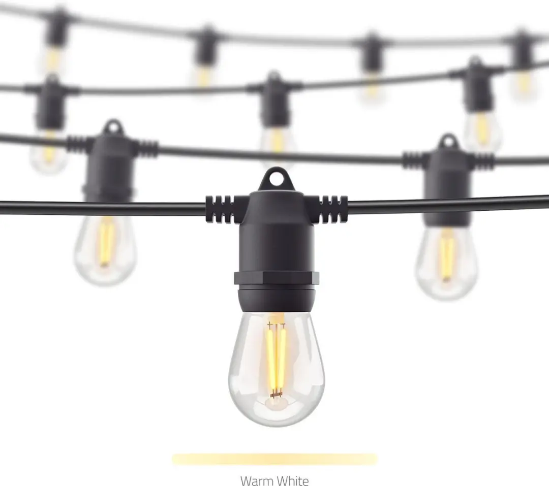 Hombli Lichtsnoer Buiten 5m - 10 Lichtpunten - IP65 - Zwart