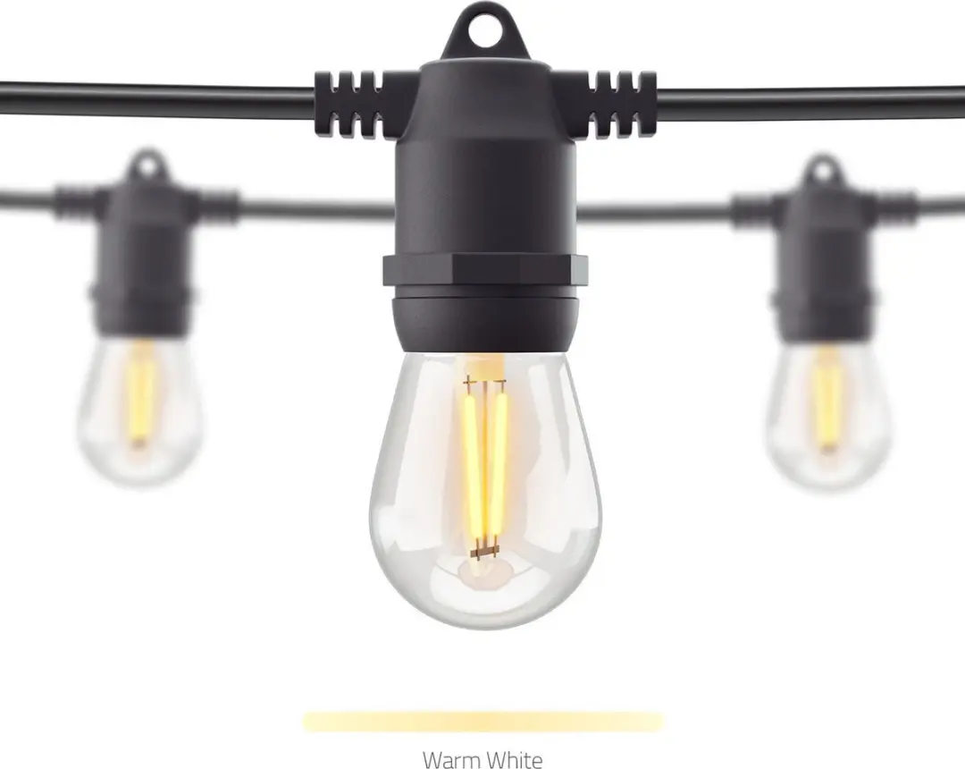 Hombli Lichtsnoer Buiten 5m - 10 Lichtpunten - IP65 - Zwart