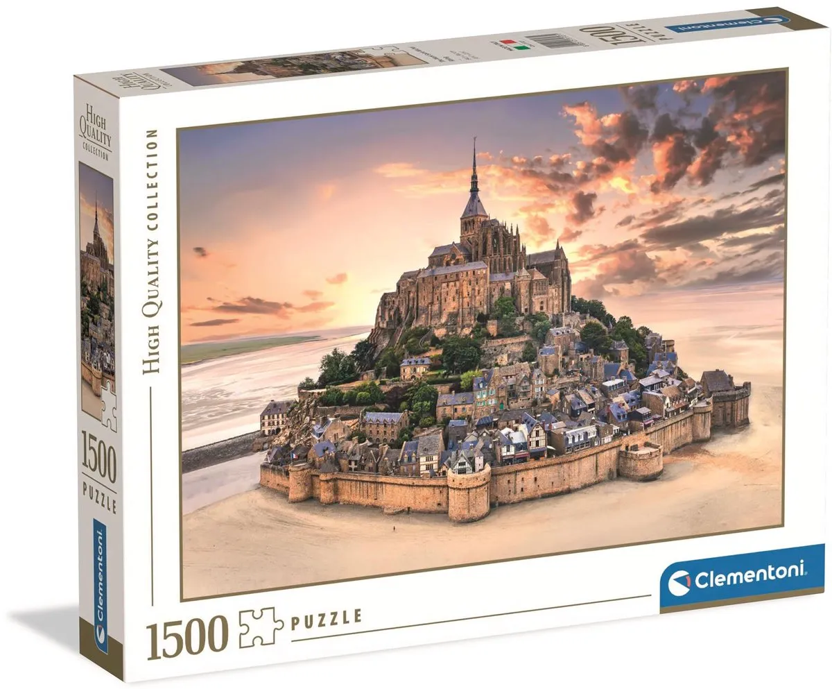 Clementoni Mont Saint-Michel Rising Puzzel 1500 Stuks - Multikleur