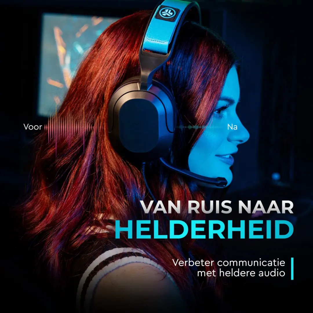 JLab Nightfall IEUGHNHTFALLRBLK4 Gaming Headset - Bedraad - Zwart - afbeelding 6 van 6