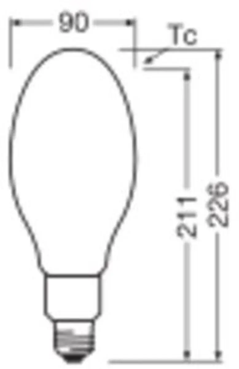 LEDVANCE HQL LED P E27 29.1W 5400lm - Mat - Zeer Warm Wit - afbeelding 3 van 3