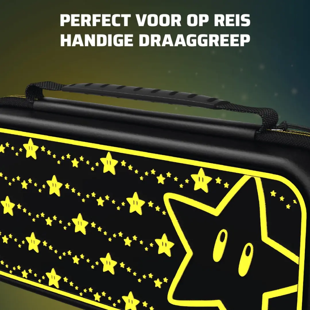 PDP Gaming Switch Travel Case Plus 500-224-STGD - Zwart/Geel