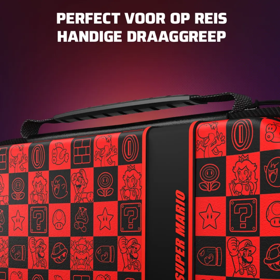 PDP Gaming Switch Travel Case Plus 500-224-SPIG - Rood/Zwart