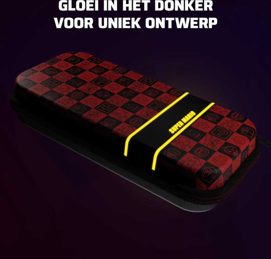 PDP Gaming Switch Travel Case Plus 500-224-SPIG - Rood/Zwart