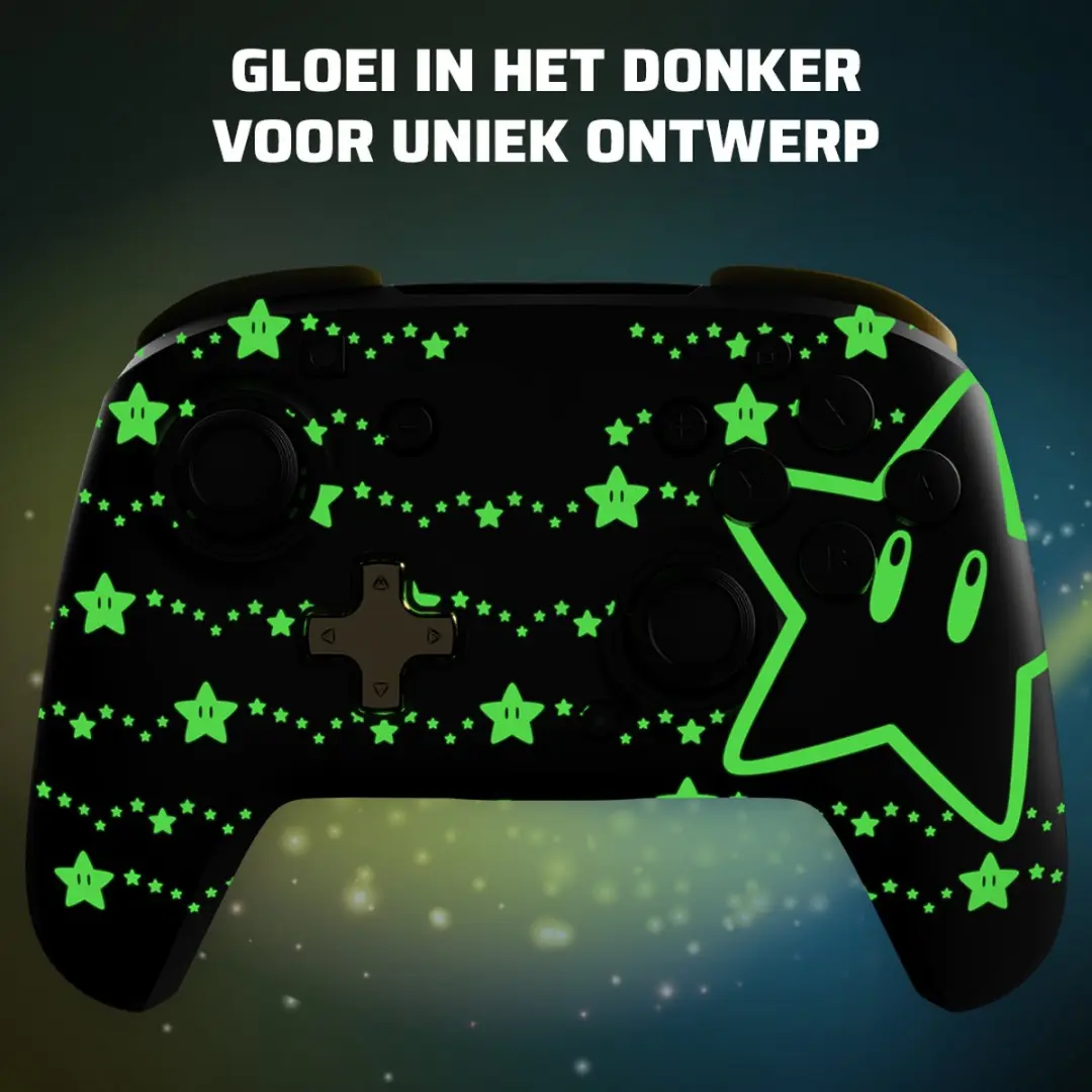 PDP Rematch Glow Draadloze Controller Nintendo Switch - Super Star