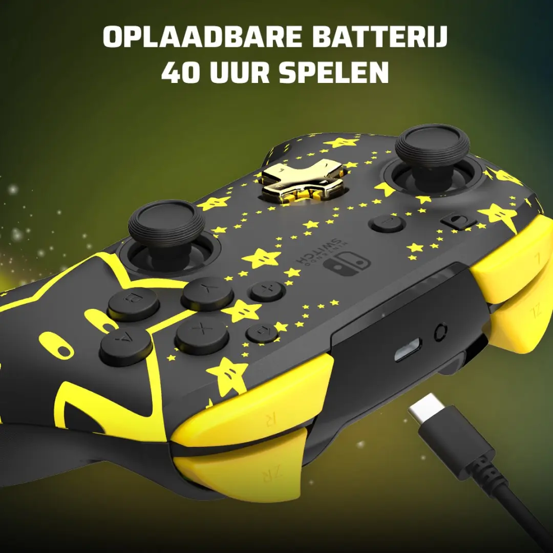PDP Rematch Glow Draadloze Controller Nintendo Switch - Super Star