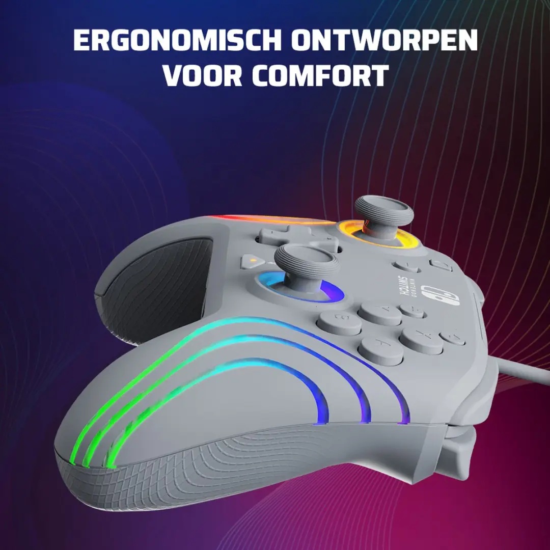 PDP Afterglow WAVE Gaming Controller 500-237-GE - Grijs