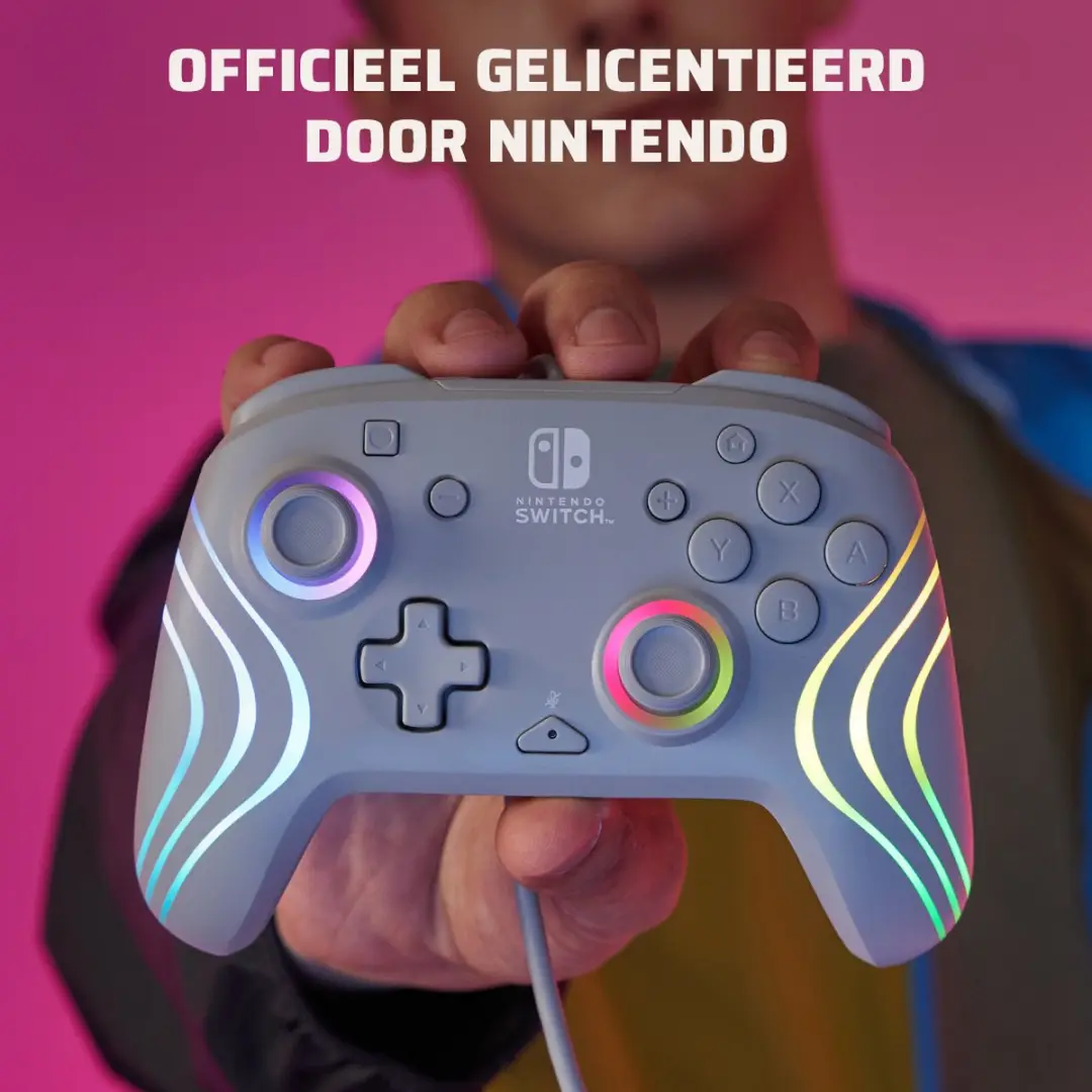 PDP Afterglow WAVE Gaming Controller 500-237-GE - Grijs