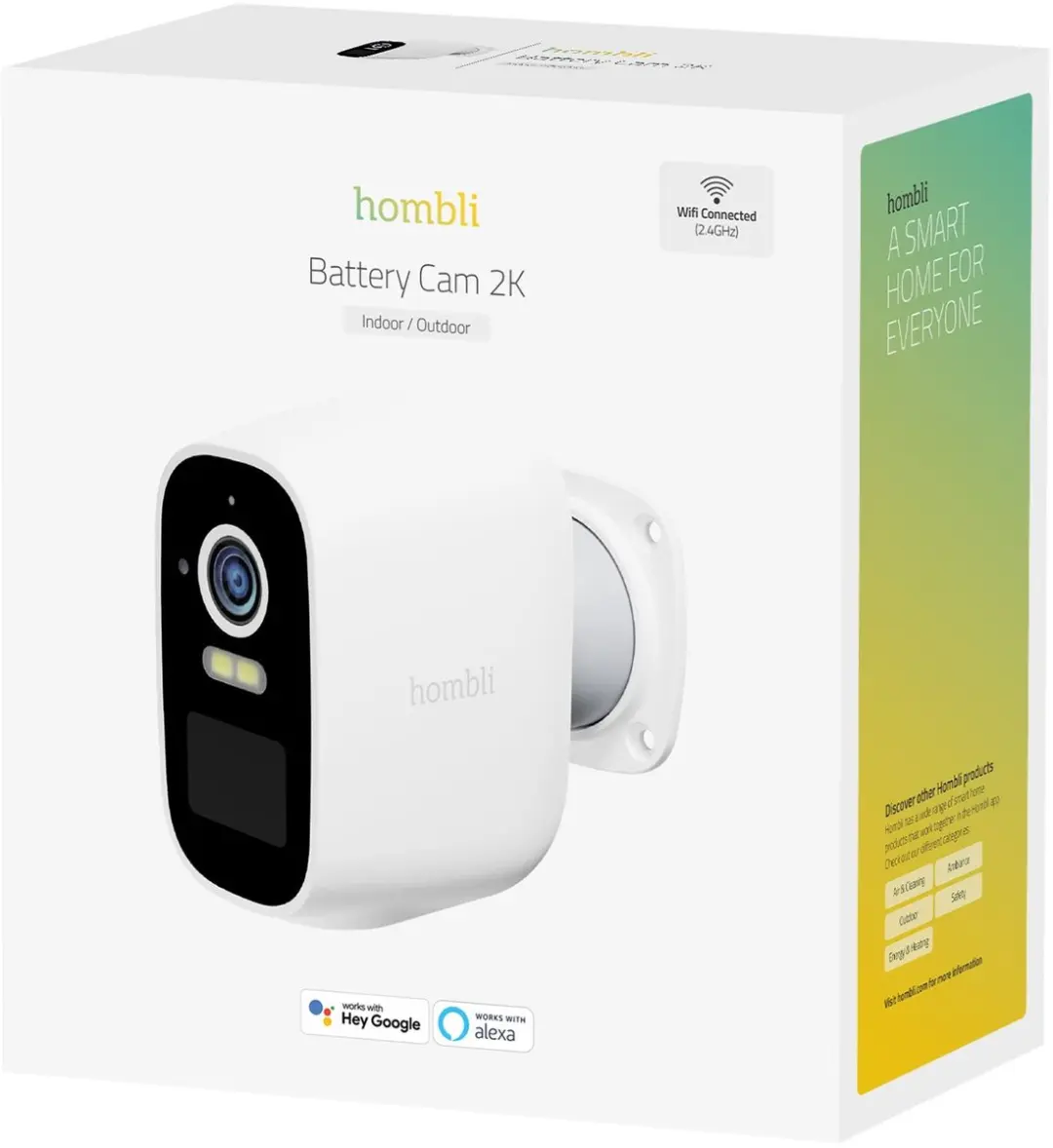 Hombli HBCB-0109 Beveiligingscamera 2K - Wit