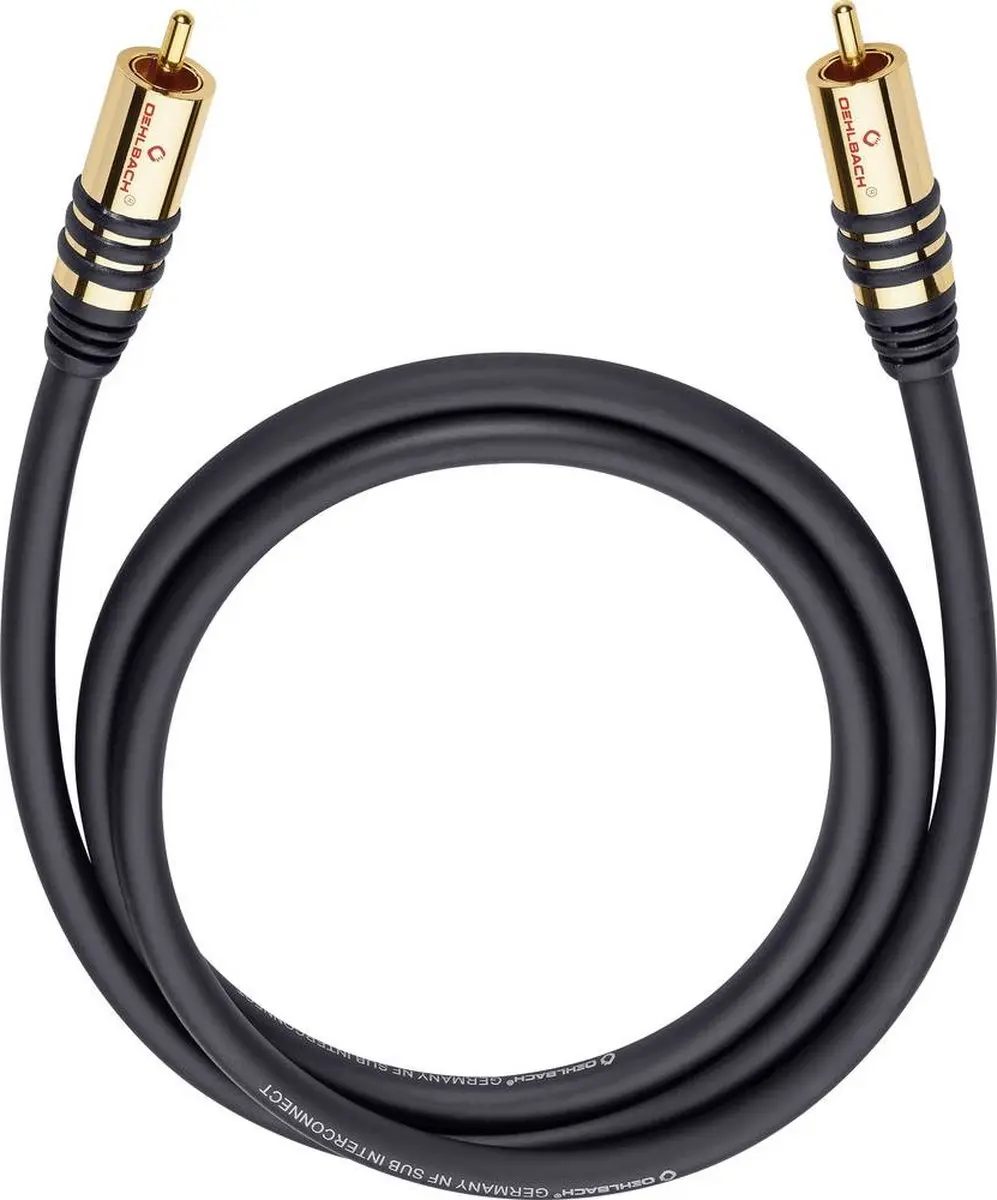 Oehlbach NF Sub Cinch Audio Kabel 3.00m - 21533 - Zwart