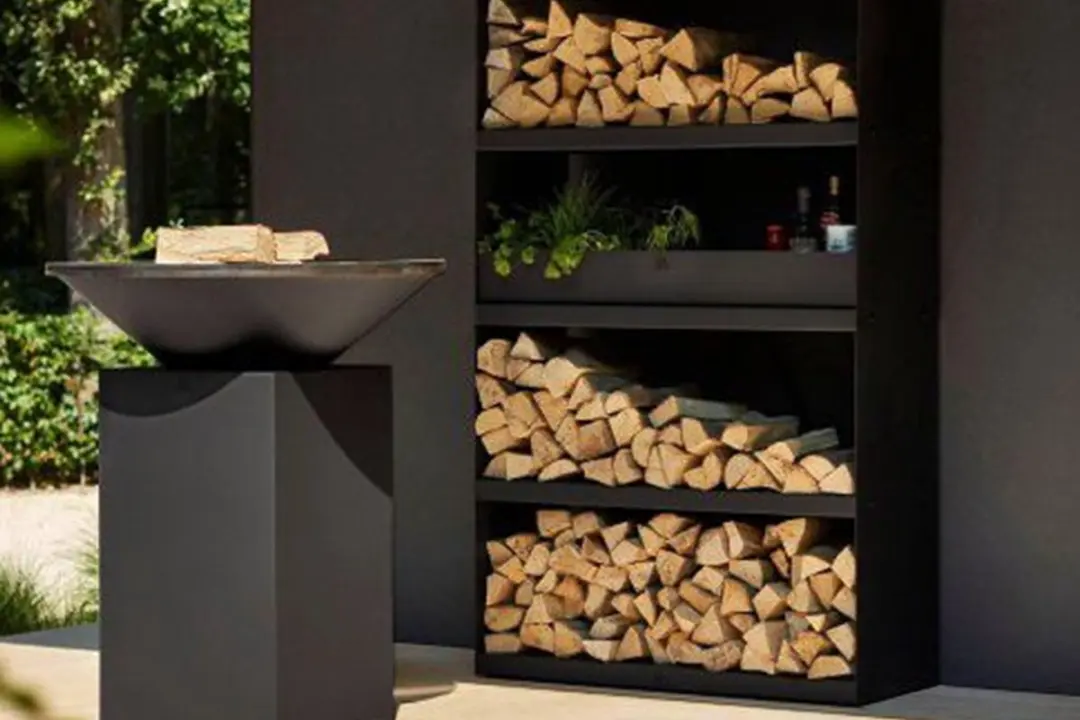 Ofyr Wood Storage Black 100 - Zwart