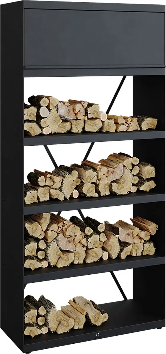 Ofyr Wood Storage Black 100 - Zwart