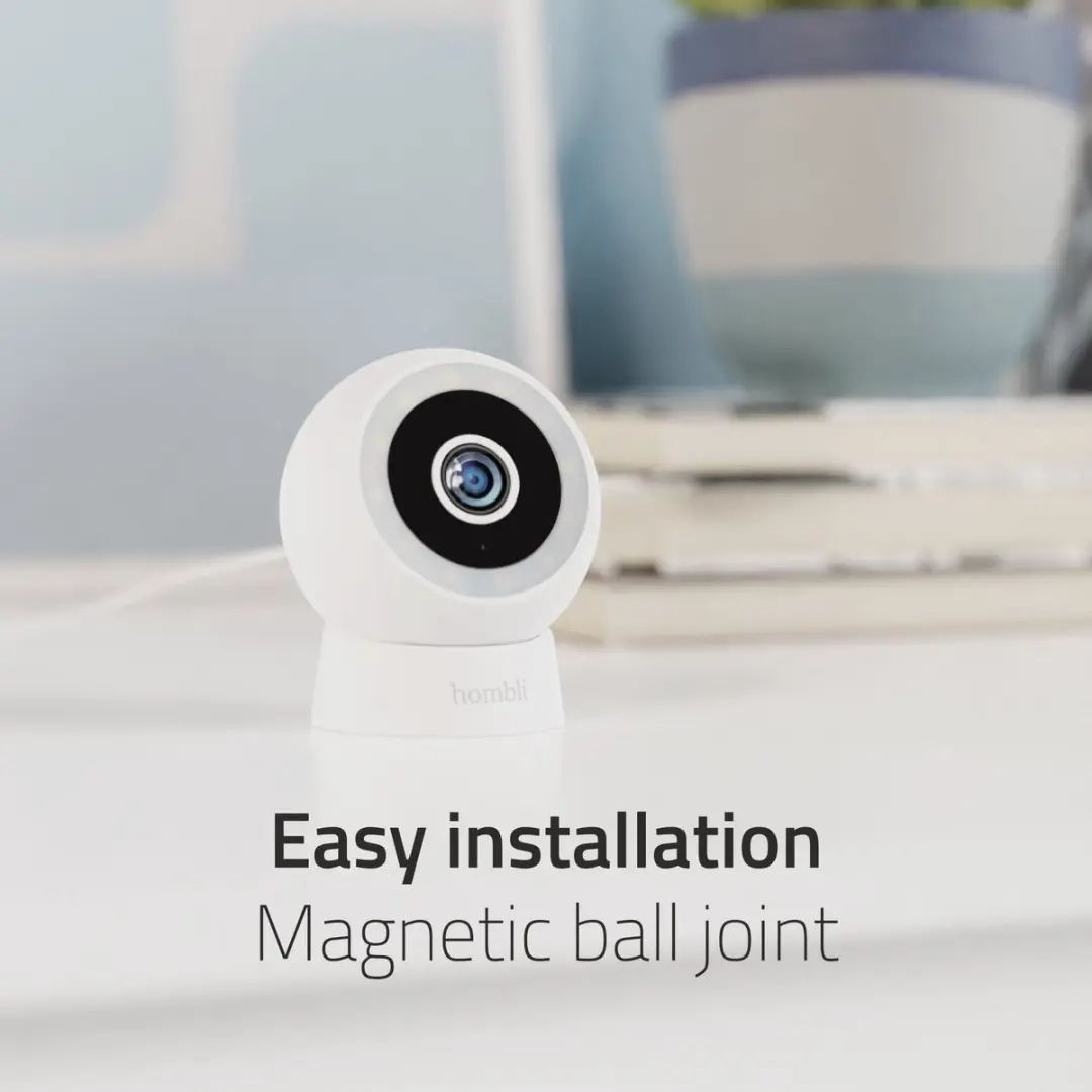 Hombli 2K Compact Cam HBCO-0209 Beveiligingscamera - Nachtzicht Kleur - Wit