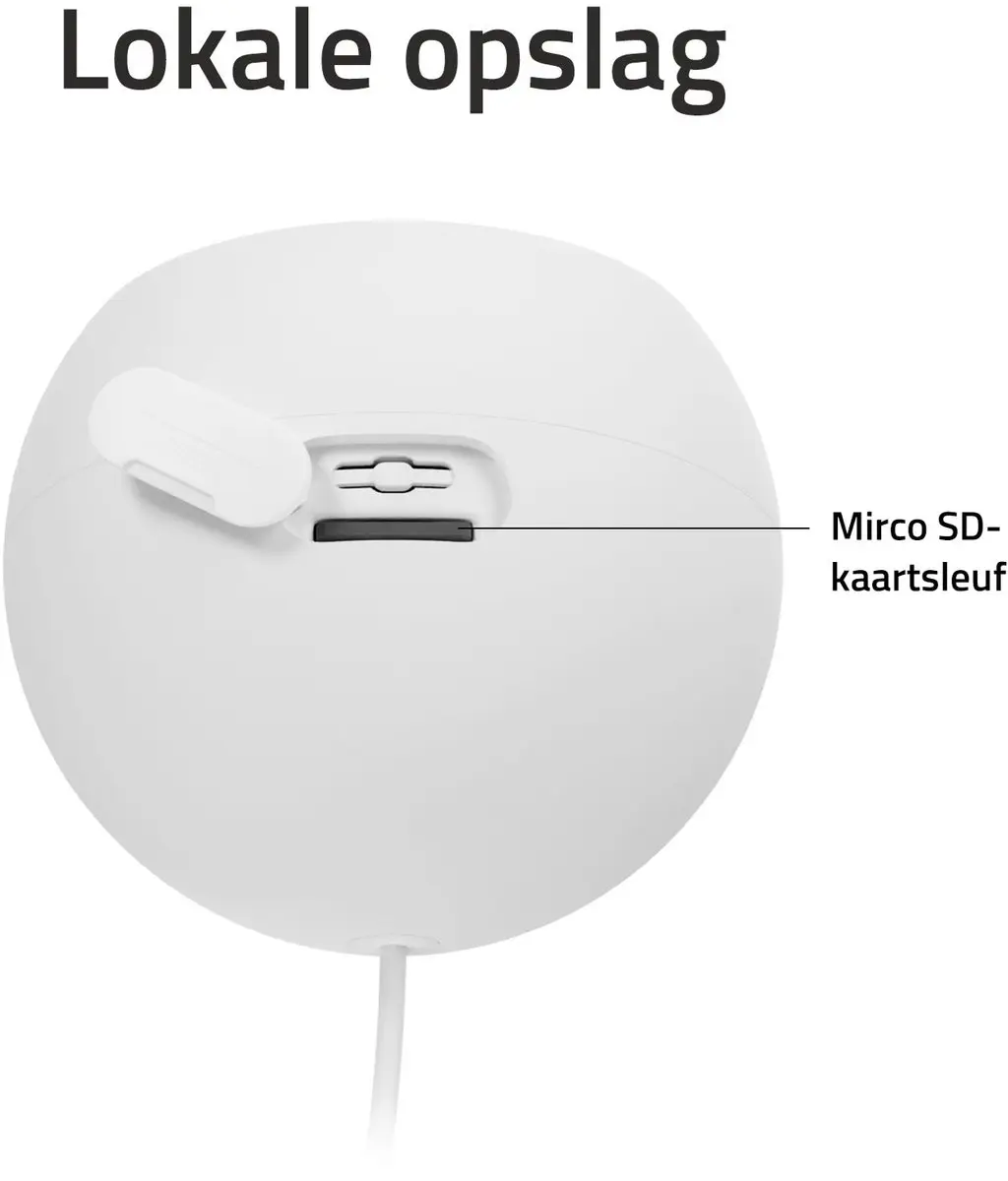 Hombli 2K Compact Cam HBCO-0209 Beveiligingscamera - Nachtzicht Kleur - Wit - afbeelding 6 van 6