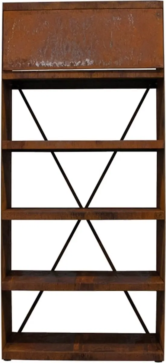 Ofyr Wood Storage 100 Staal - Bruin