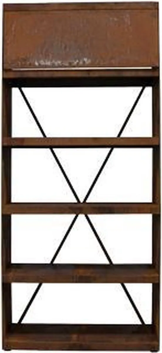 Ofyr Wood Storage 100 Staal - Bruin
