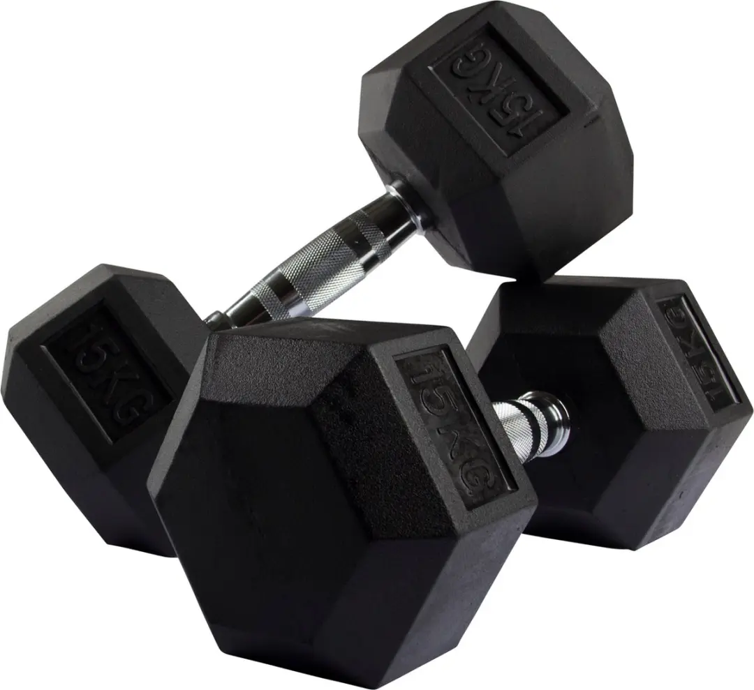 Virtufit Hexa Dumbbell Pro 15kg - Zilver/Zwart