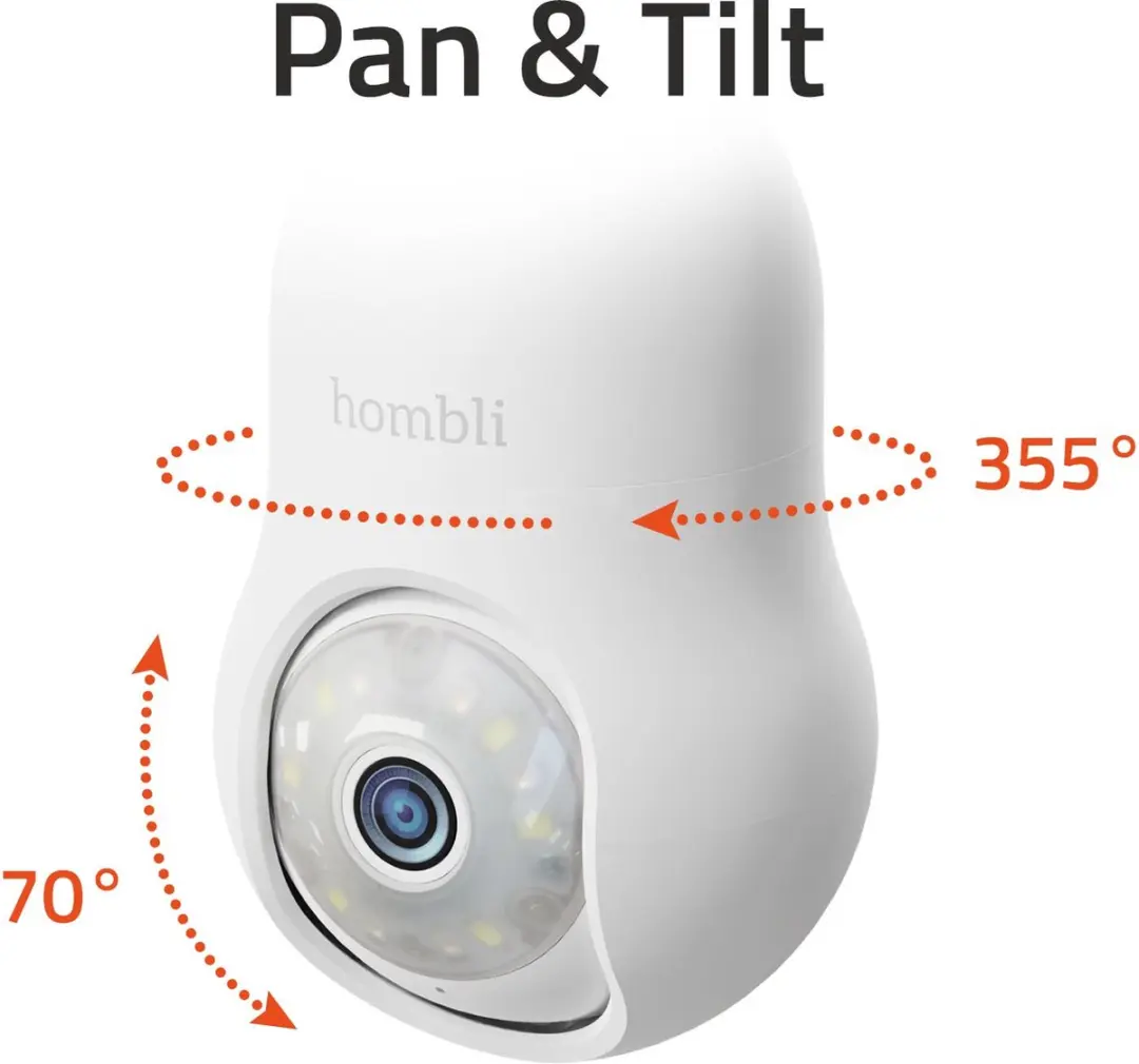 Hombli Bulb Cam 2K HBBU-0109 Beveiligingscamera - Wit