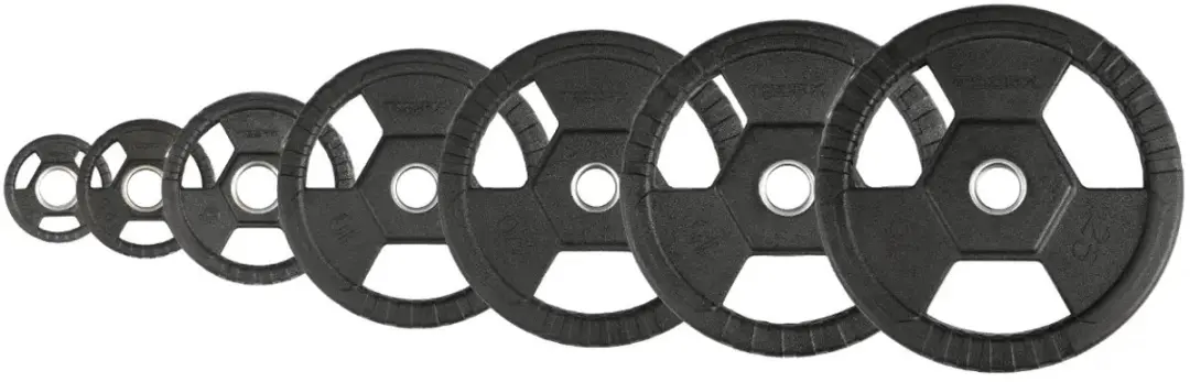 Toorx Rubber Olympische Halterschijf 50mm 25kg - Zwart