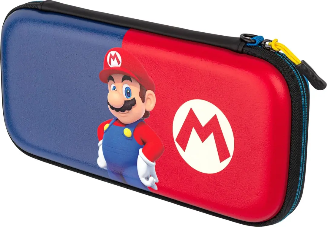 PDP Gaming Pull-N-Go Case Mario Editie - Nintendo Switch - Blauw/Rood